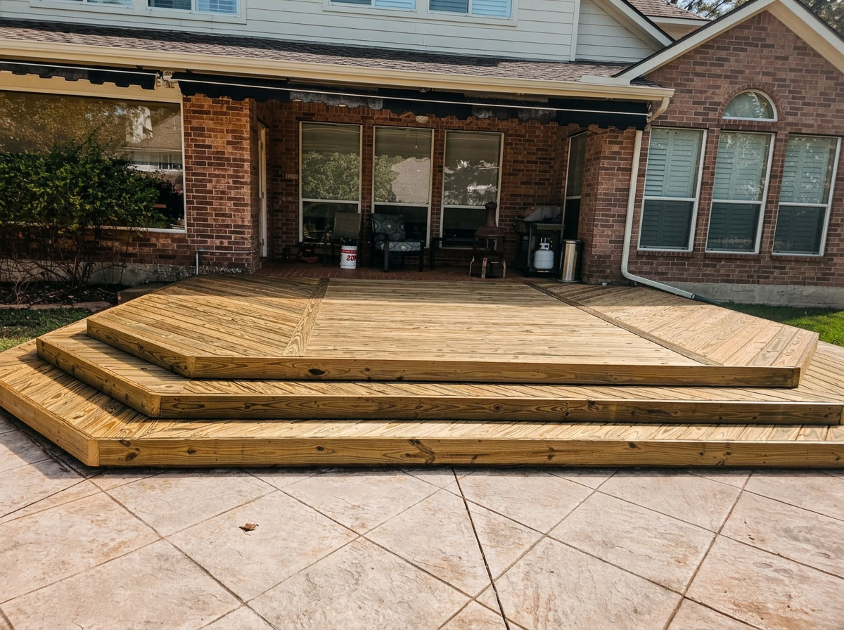 Outdoor kitchen pavilion in Conroe, TX