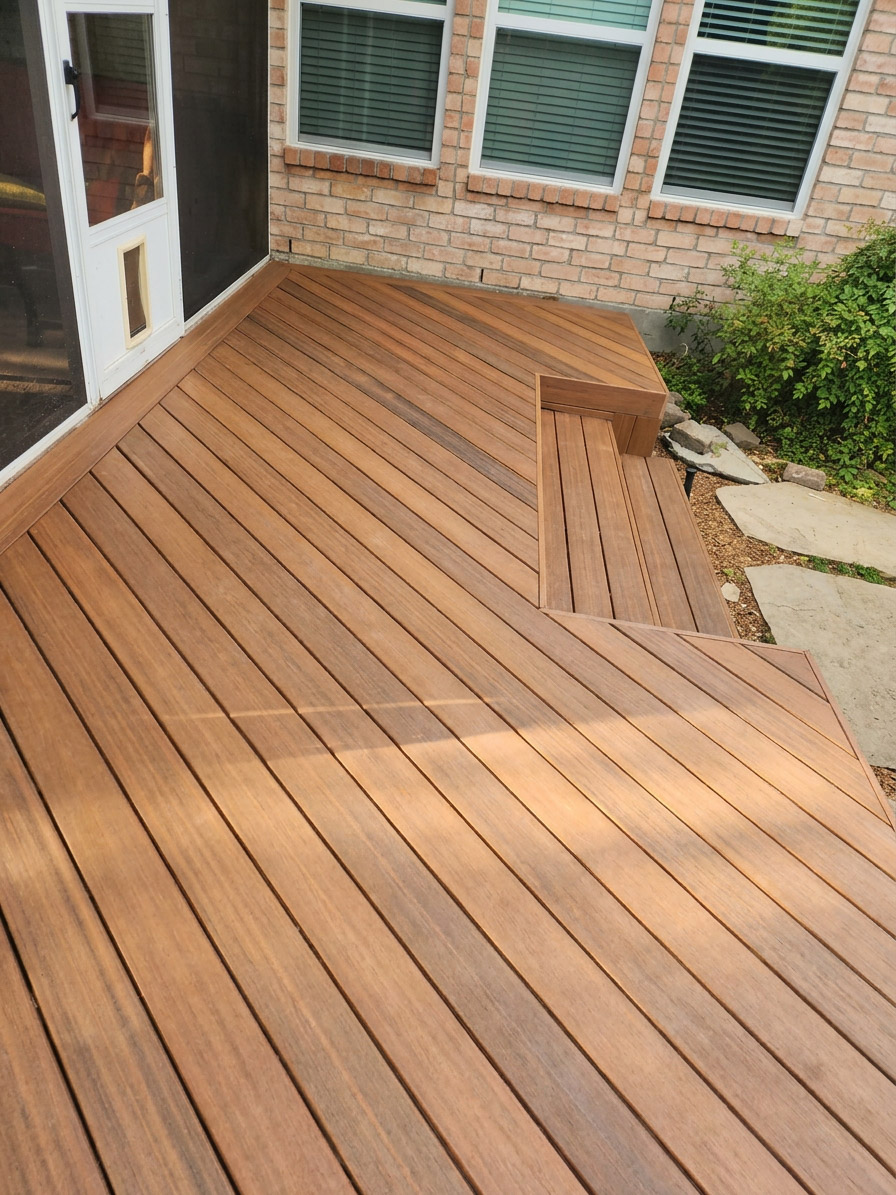 Pool surround deck in Magnolia, TX